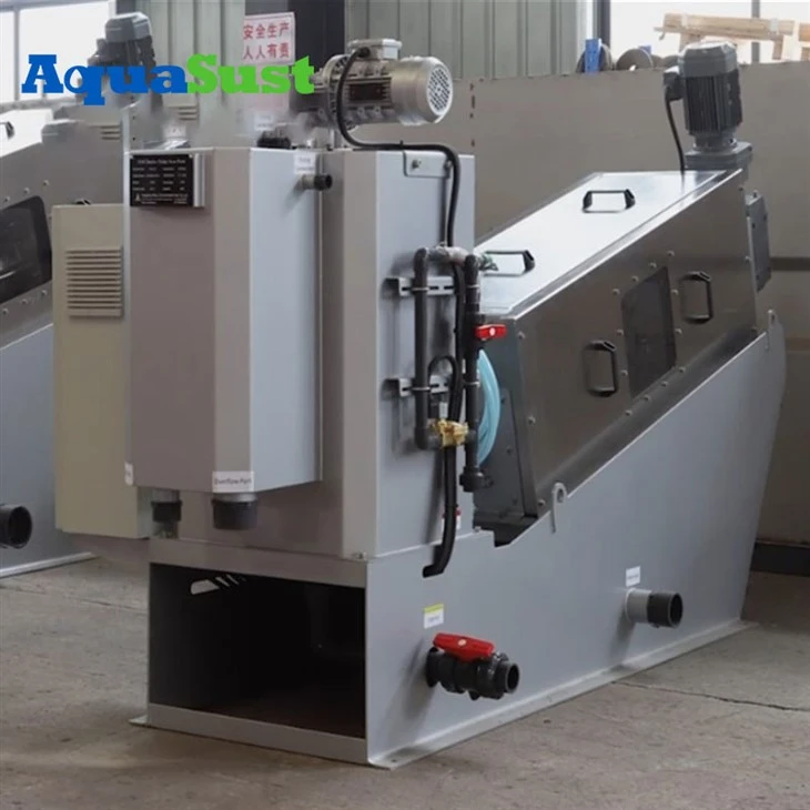 sludge dewatering screw press